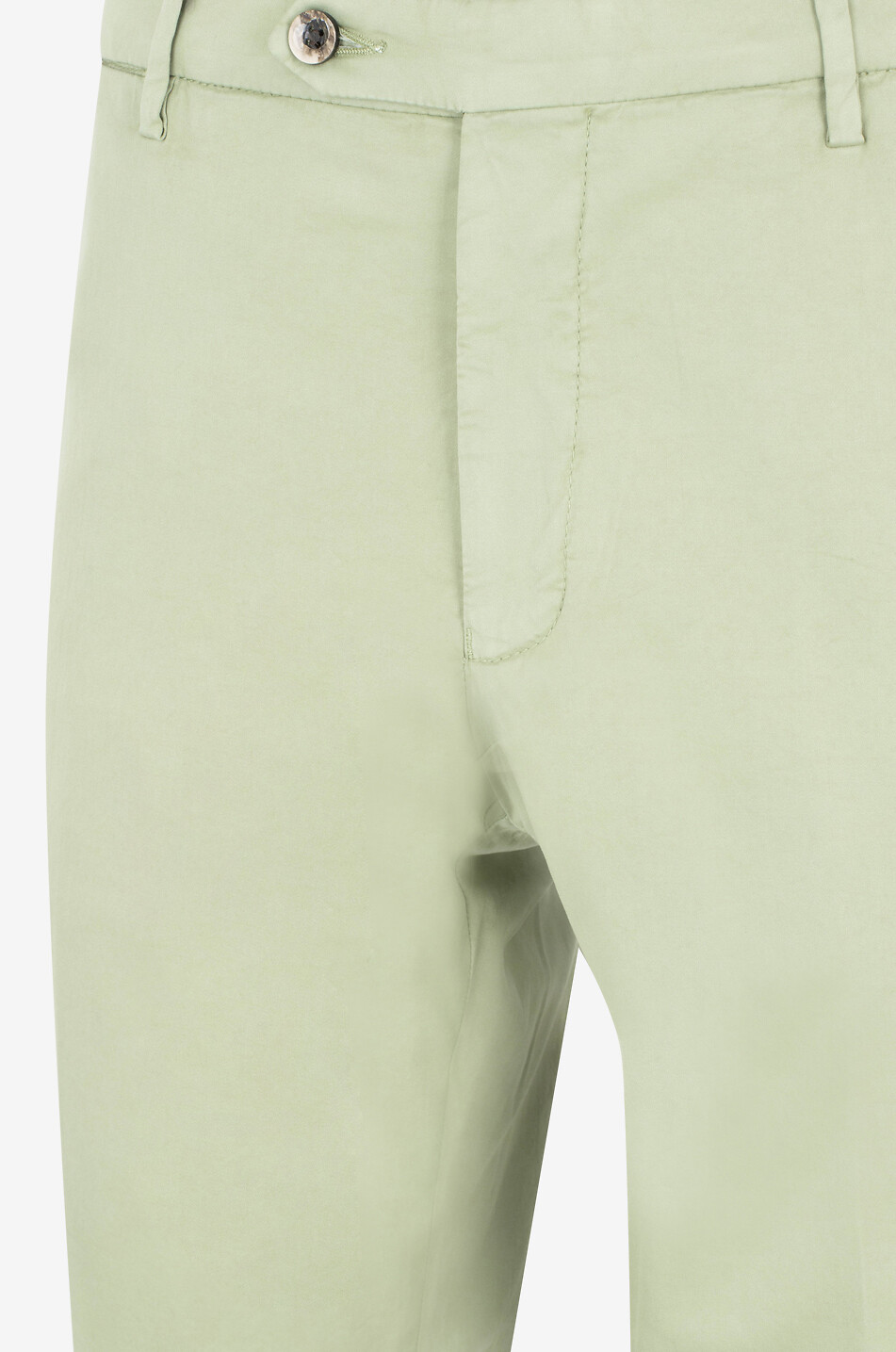 BONGÉNIE Pantalon classique en coton et soie Homme VERT CLAIR 3