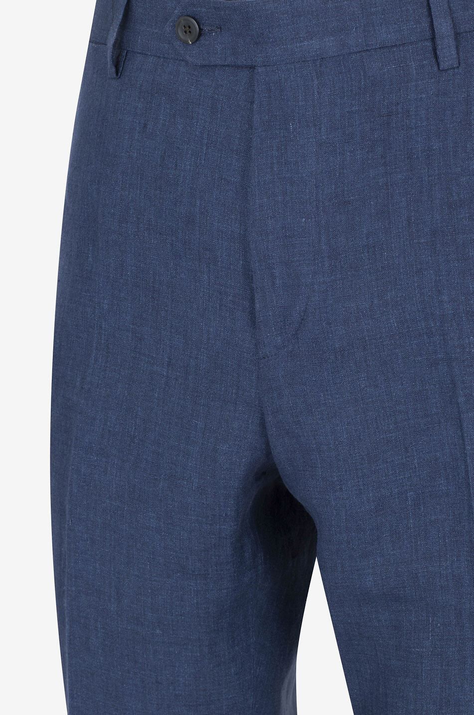Melierte gerade Hose aus Baumwolle
