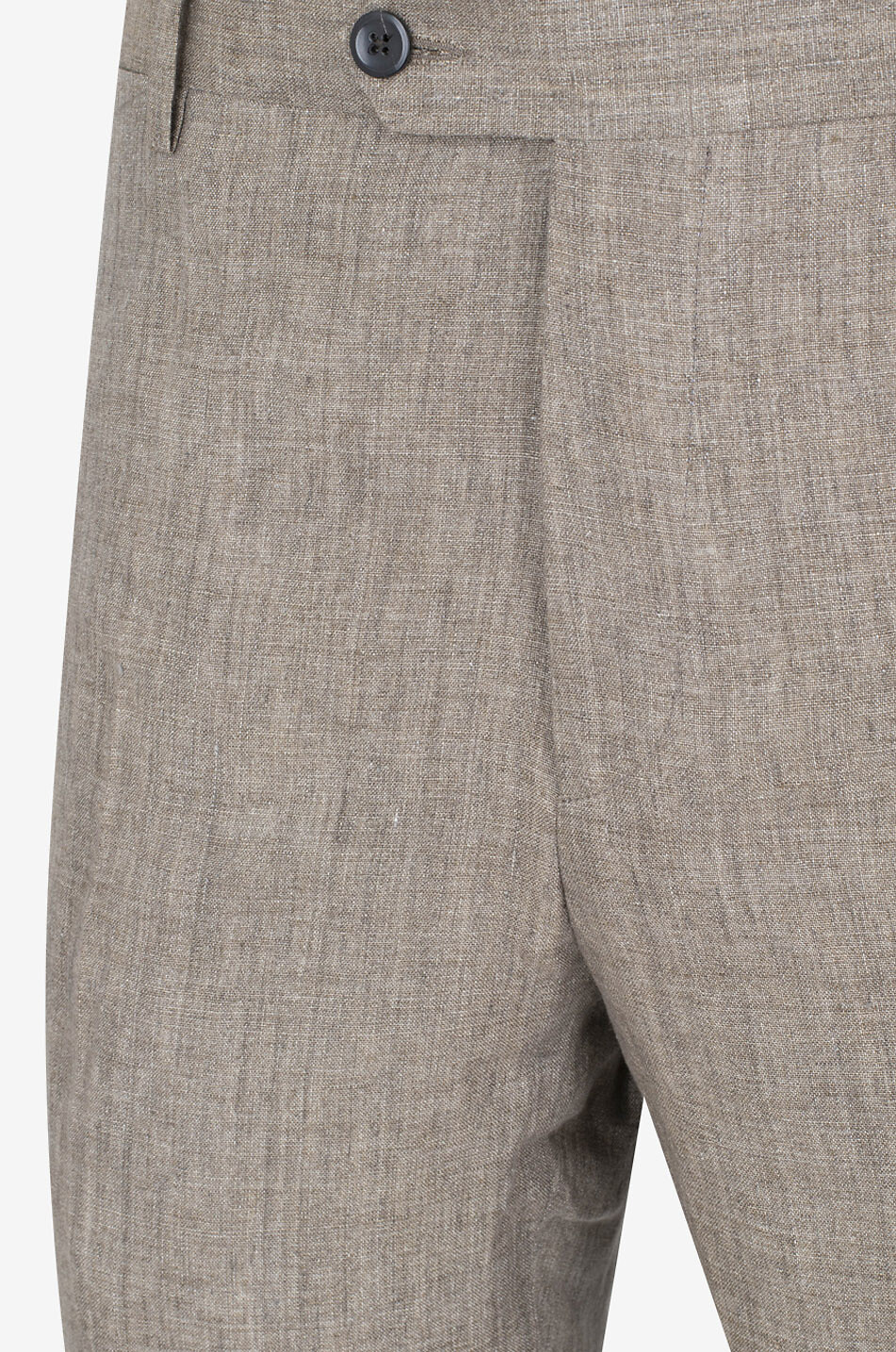 BONGÉNIE Melierte gerade Hose aus Baumwolle Herren BRAUN 3