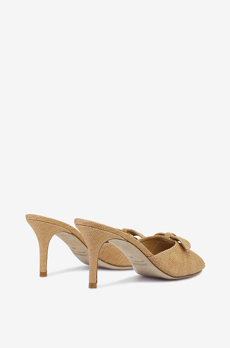 ARTEANA Varenna 75 raffia heeled mules Women LIGHT BROWN 6