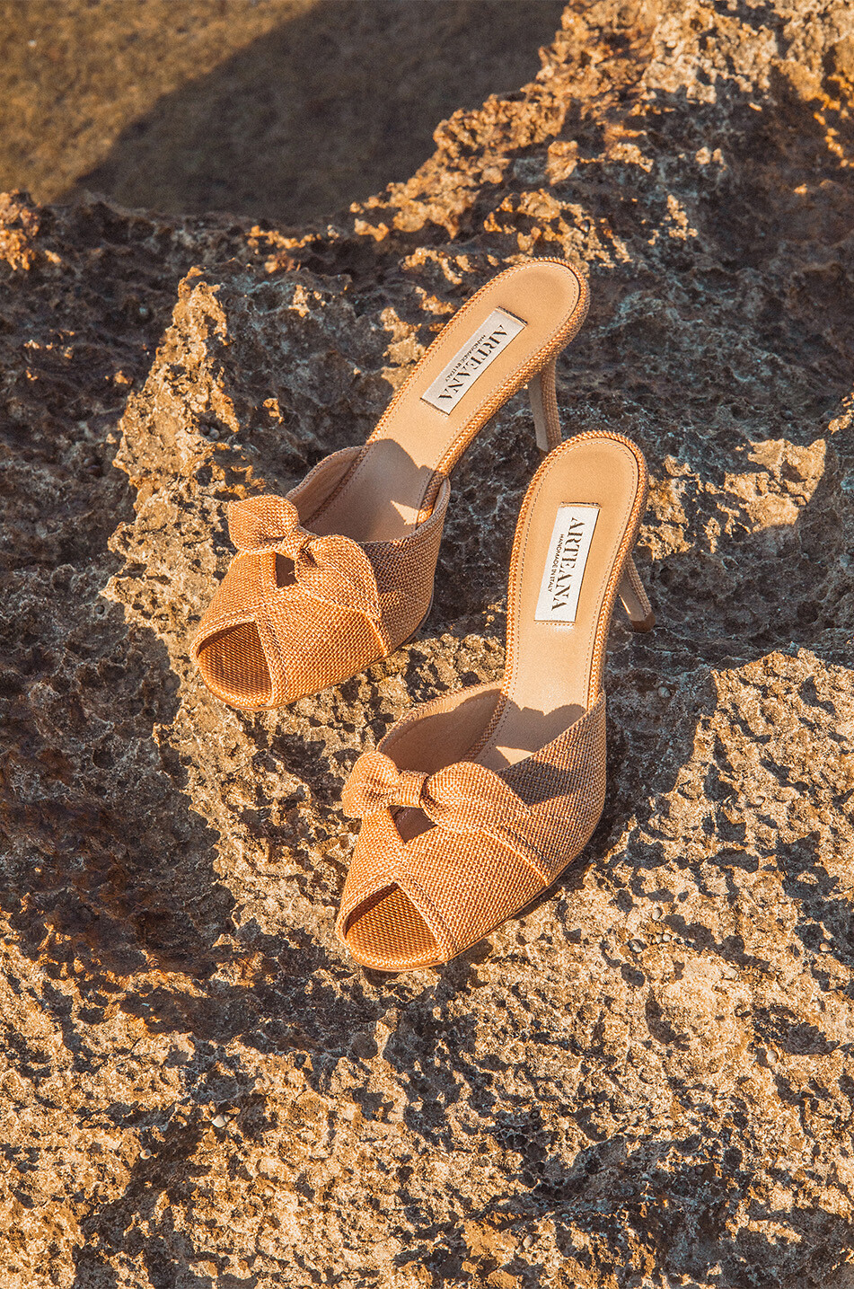 Bast-Pantoletten mit Absatz Varenna 75