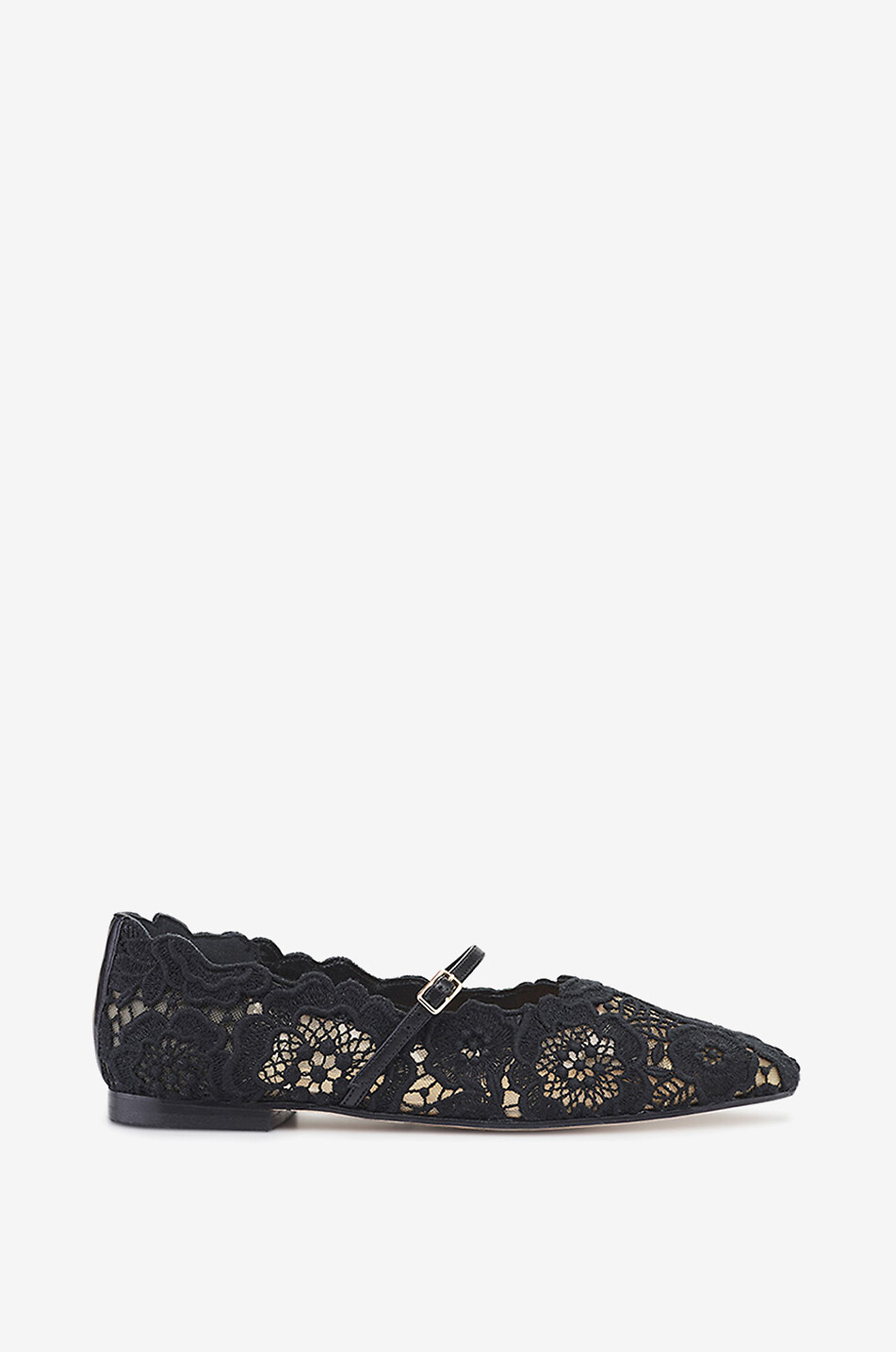 ARTEANA Garda lace Mary Jane ballet flats Women BLACK 2