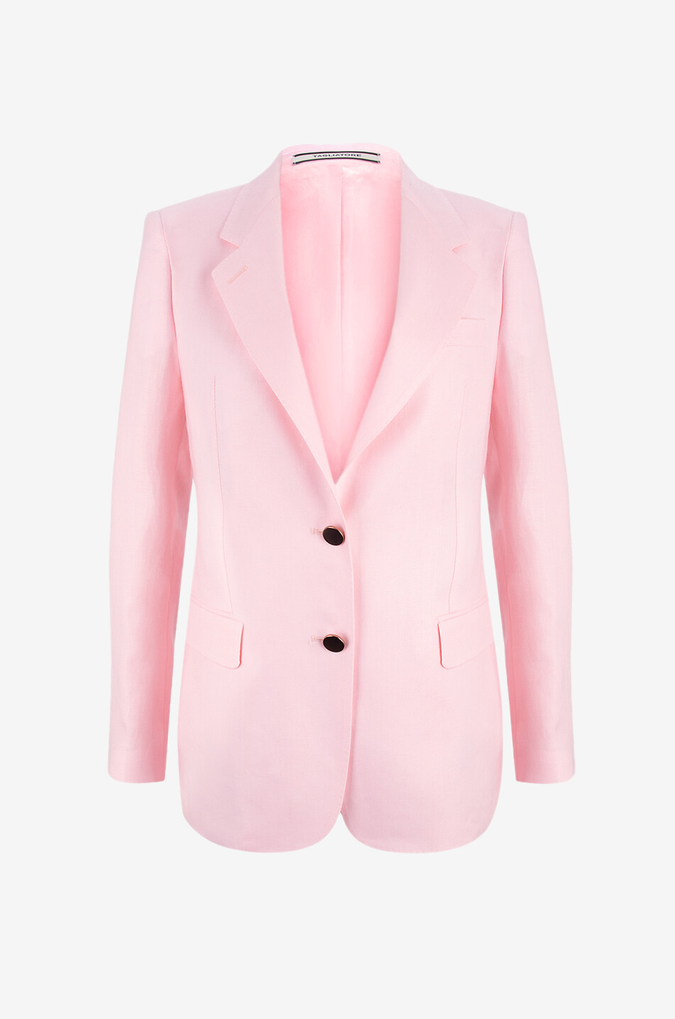 Blazer mit einfachem Knopfverschluss aus Leinen J-Parigi