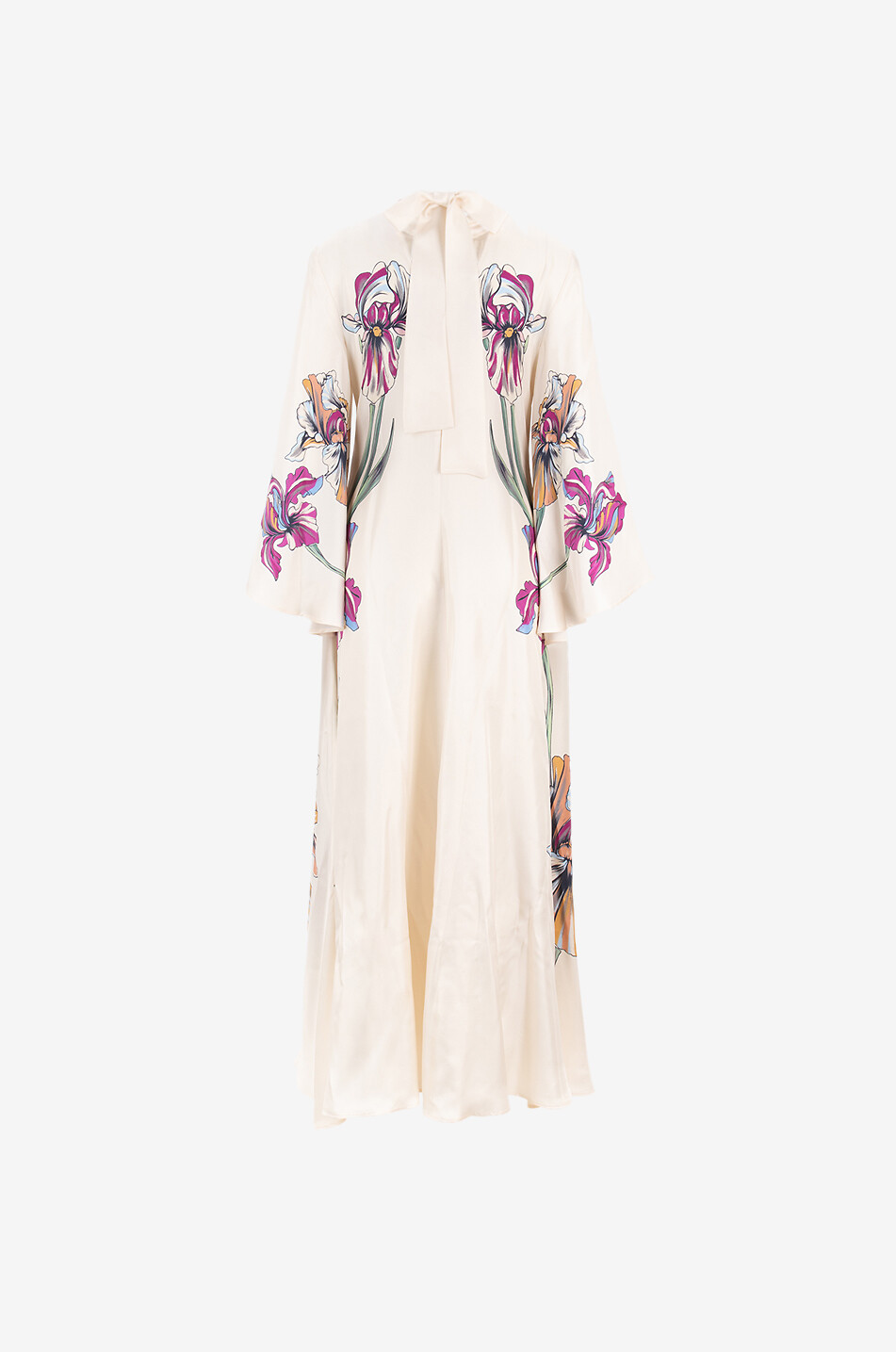 LA DOUBLEJ Iris Placée Magnifico silk long dress Women WHITE 2