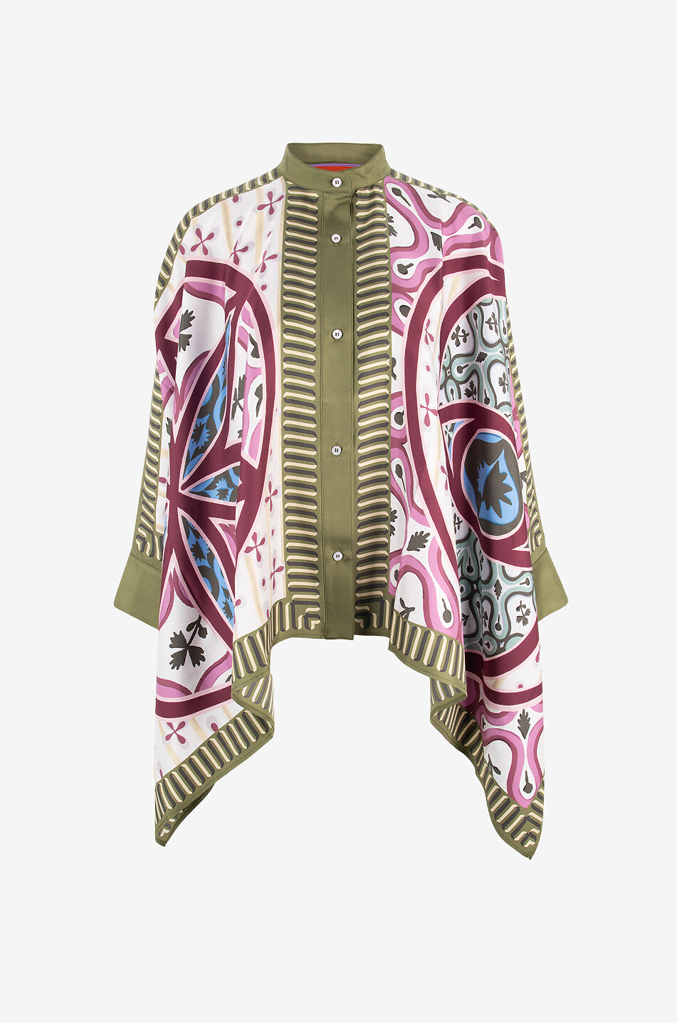 LA DOUBLEJ Chemise à manches longues en soie Eclipse Placée Foulard Femme MULTICOLORE 1