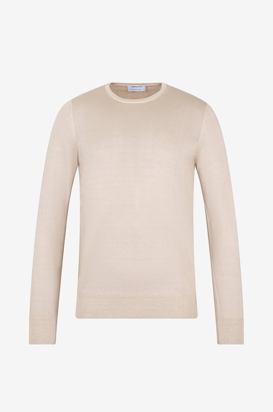 GRAN SASSO Feiner Rundhalspullover aus Kaschmir Vintage Cashmere Herren Mittle beige 1