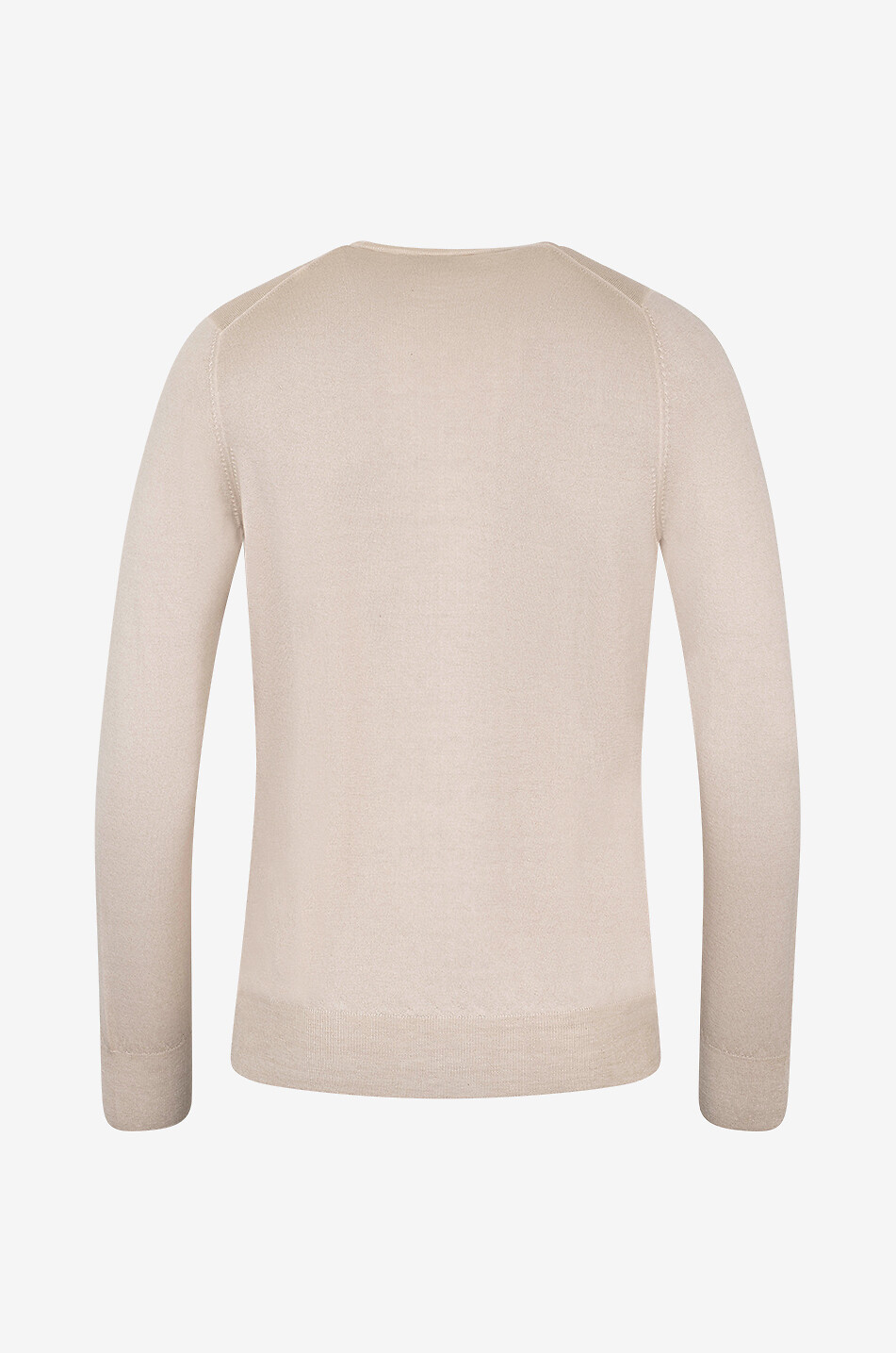 GRAN SASSO Feiner Rundhalspullover aus Kaschmir Vintage Cashmere Herren Mittle beige 2