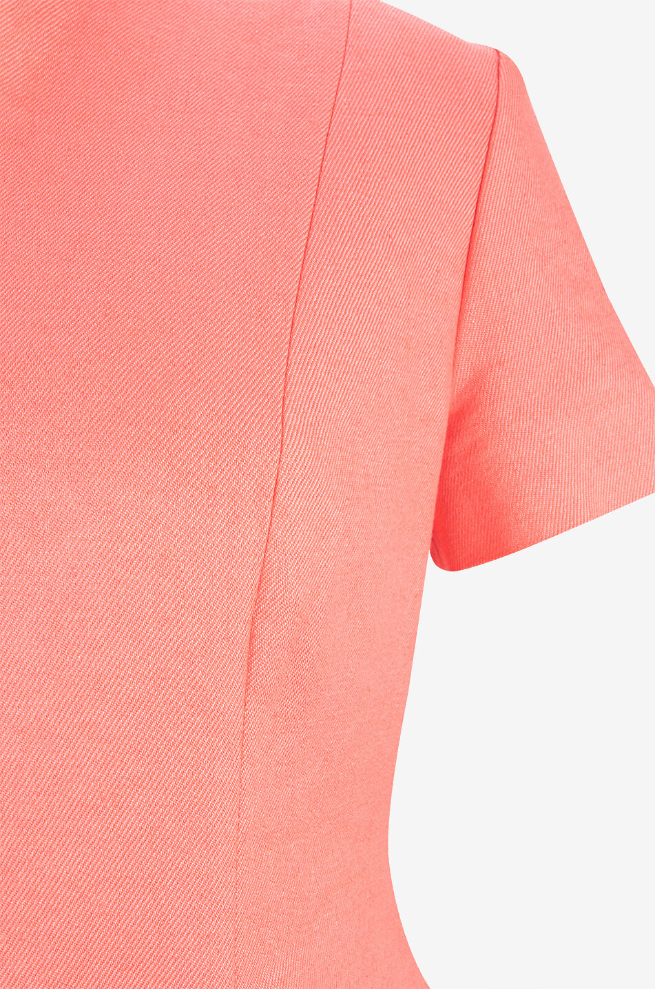SLY 010 Kurzes Kleid aus Leinen Tracy Damen HELLROT 3