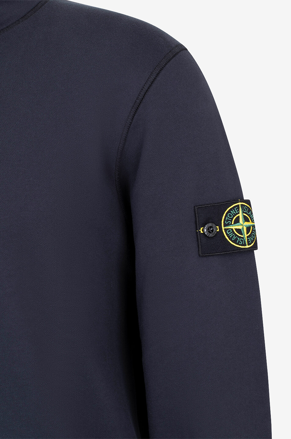 STONE ISLAND 6100619 Organic Fleece half-zip sweatshirt Men DARK BLUE 3