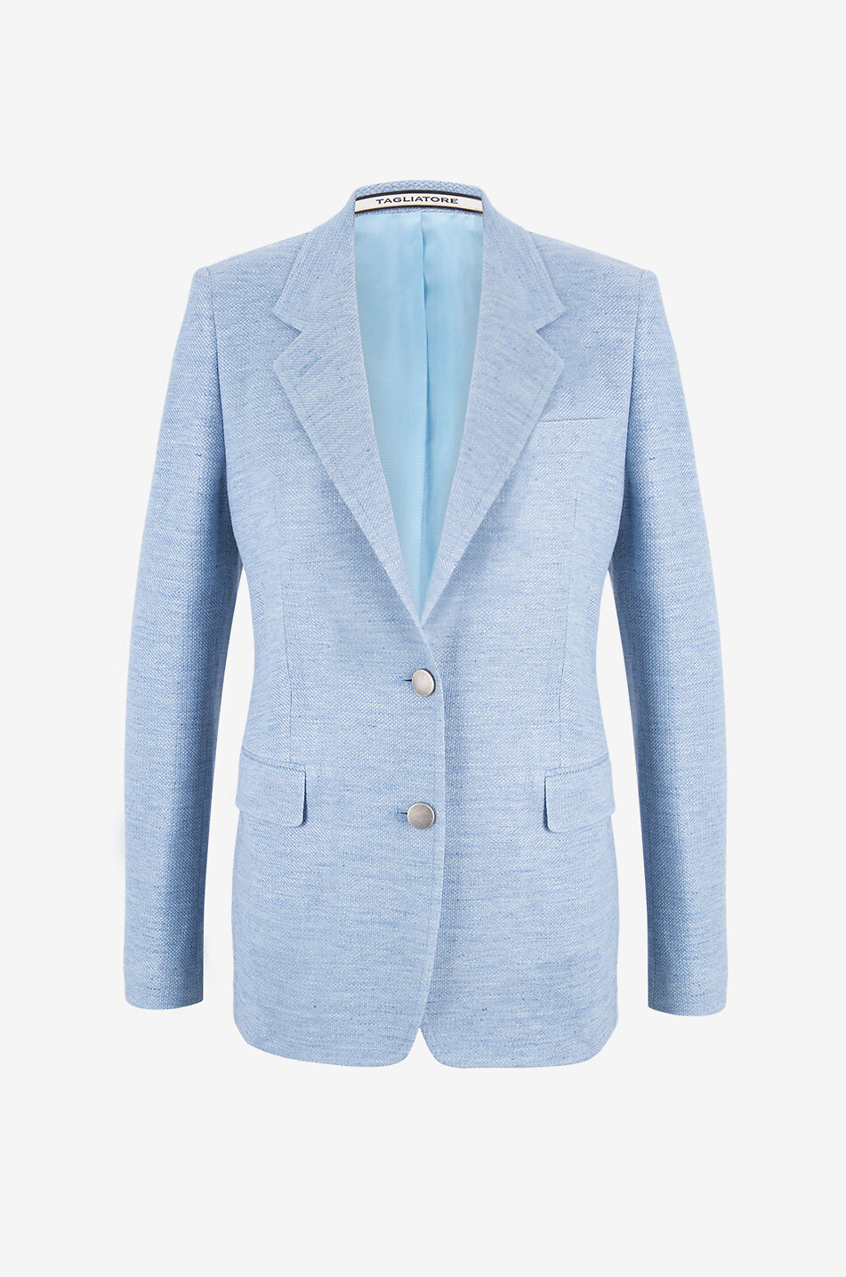 Blazer à boutonnage simple en lin et coton J-Parigi