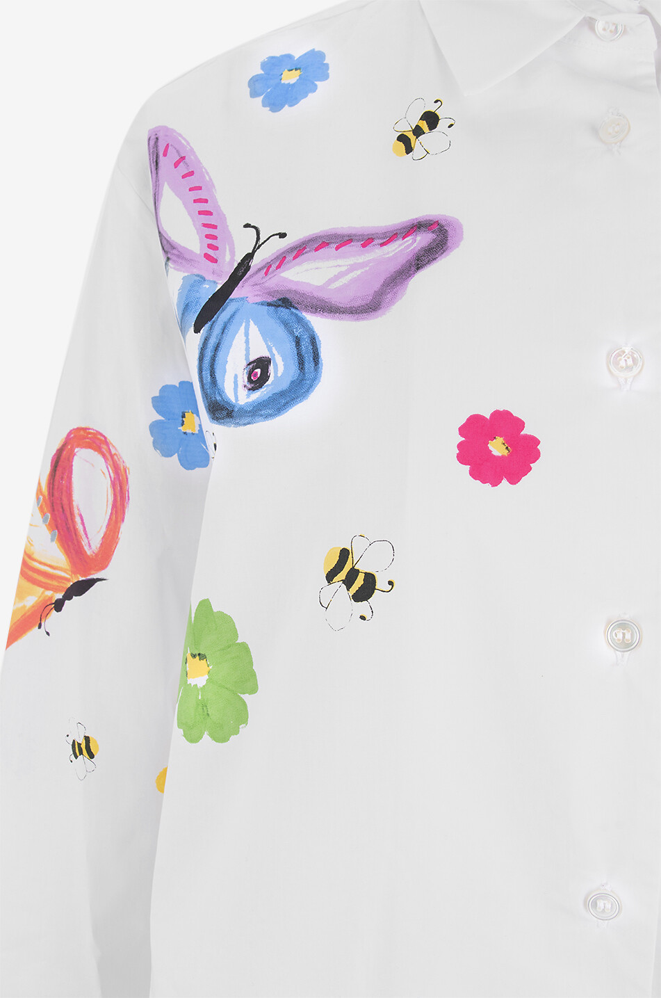 YC MILANO Chemise à manches longues en coton Femme BLANC 6