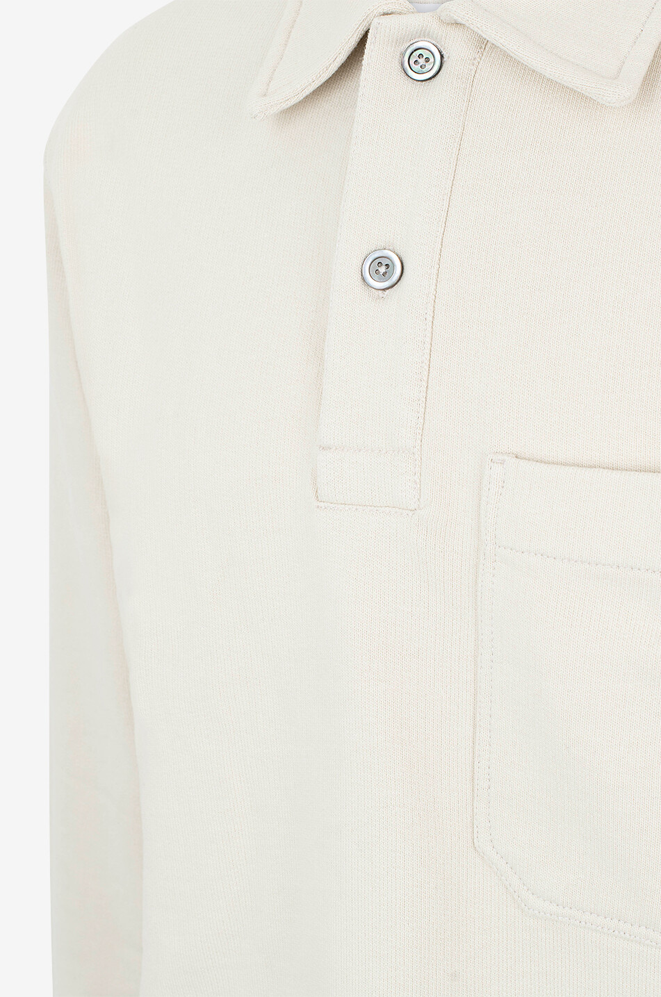 NORSE PROJECTS Polo à manches longues en molleton Fraser Homme Beige clair 3