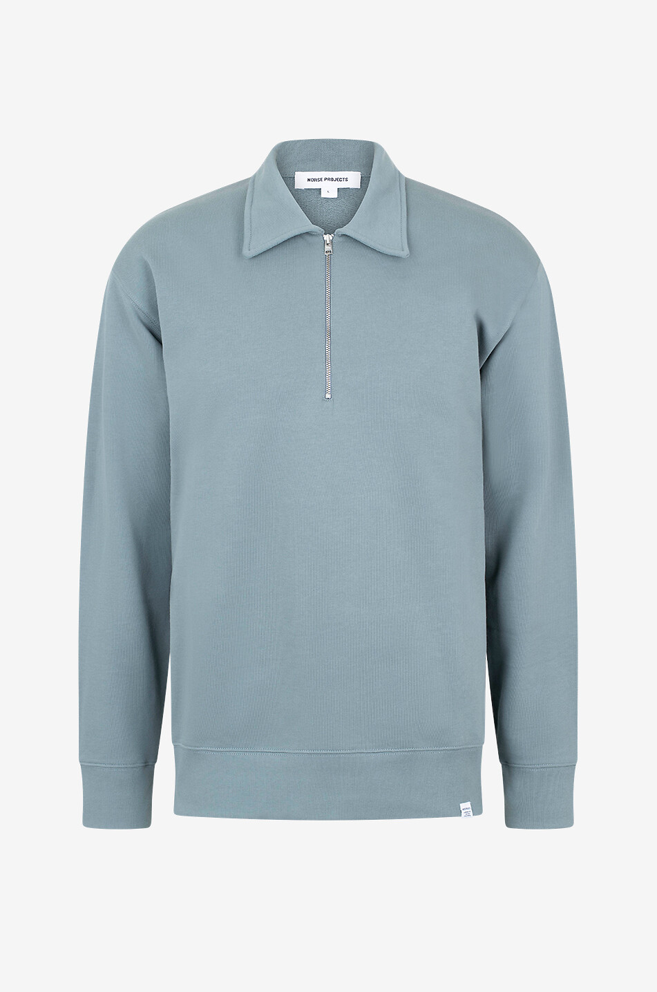 NORSE PROJECTS Polo sweat à col zippé en coton biologique Ketel Homme BLEU 1