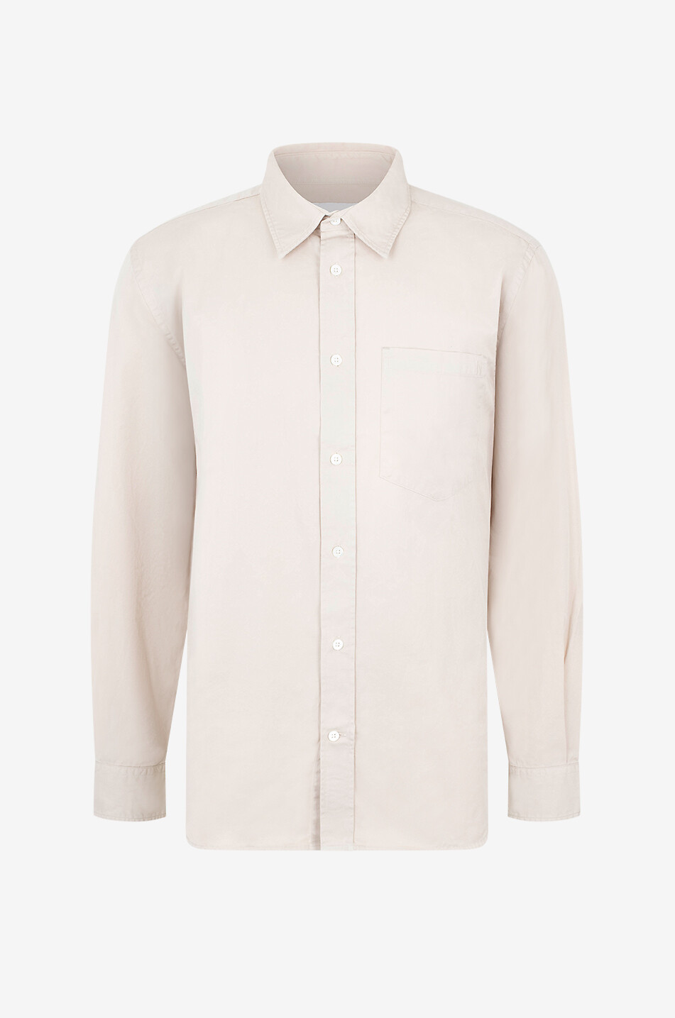 NORSE PROJECTS Chemise à manches longues en sergé de coton Algot Homme Beige clair 1