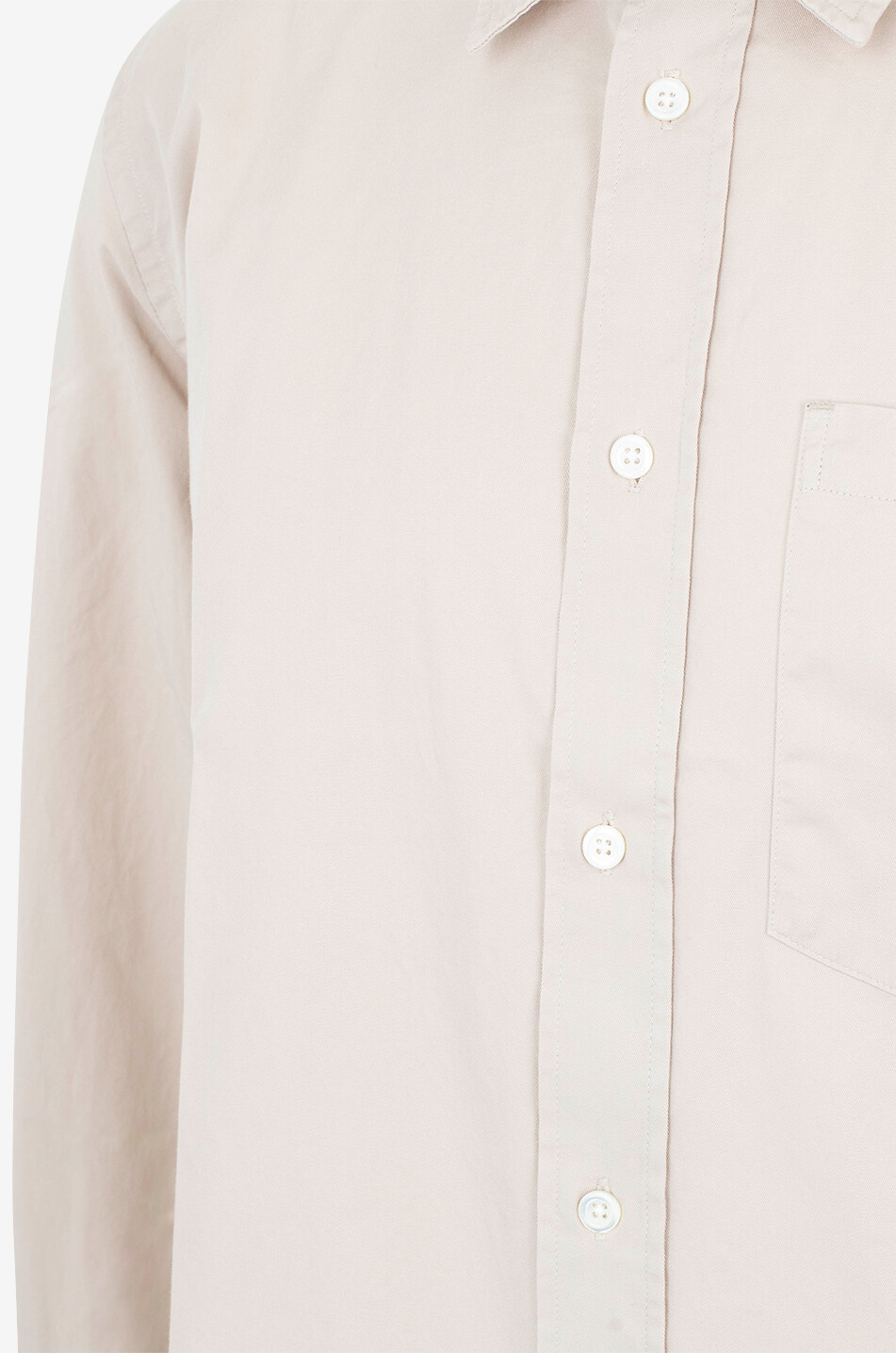 NORSE PROJECTS Chemise à manches longues en sergé de coton Algot Homme Beige clair 3