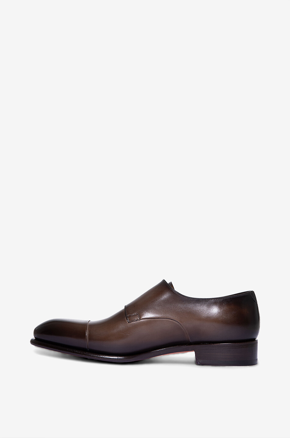 SANTONI Derbies à boucles en cuir Homme MARRON MOYEN 3