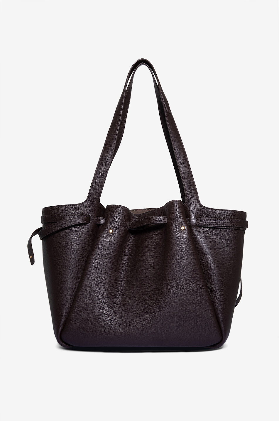 TORY BURCH Cabas en cuir Romy Femme MARRON FONCÉ 3