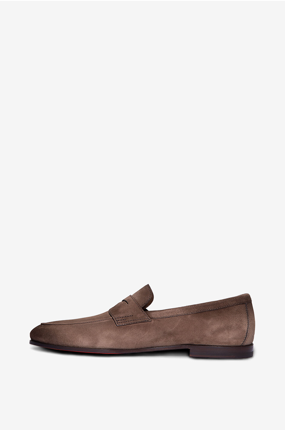 SANTONI Carlo suede loafers Men MEDIUM BROWN 3