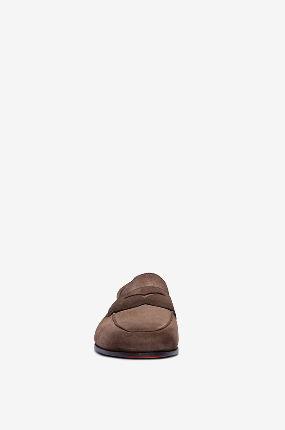 SANTONI Carlo suede loafers Men MEDIUM BROWN 2