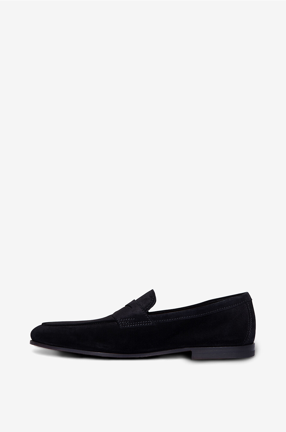 SANTONI Carlo suede loafers Men BLACK 3