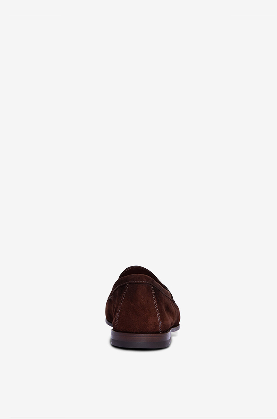 SANTONI Carlo suede loafers Men DARK BROWN 5