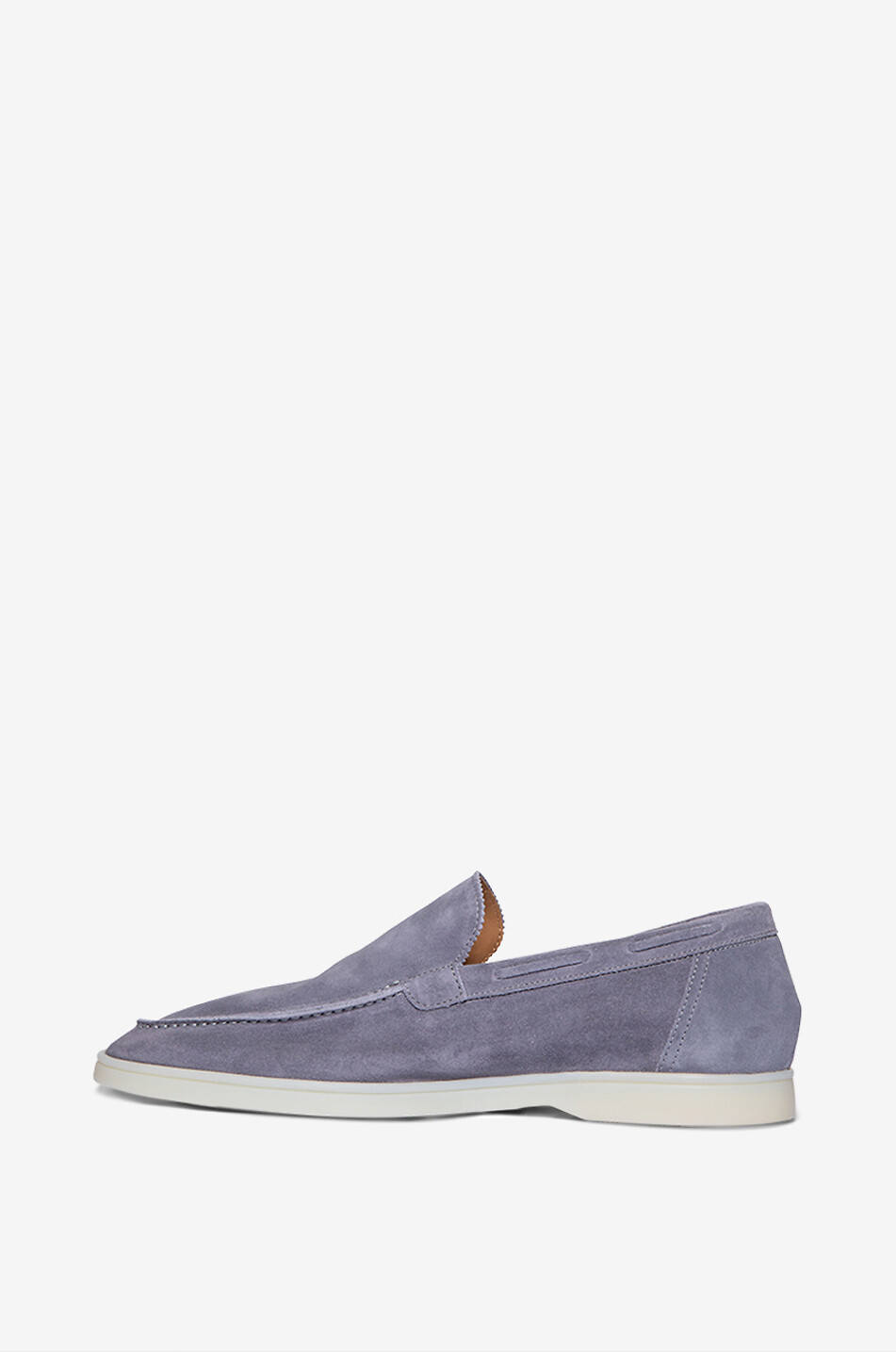 AURELIEN Mocassins en daim souple Yacht Homme BLEU CLAIR 3