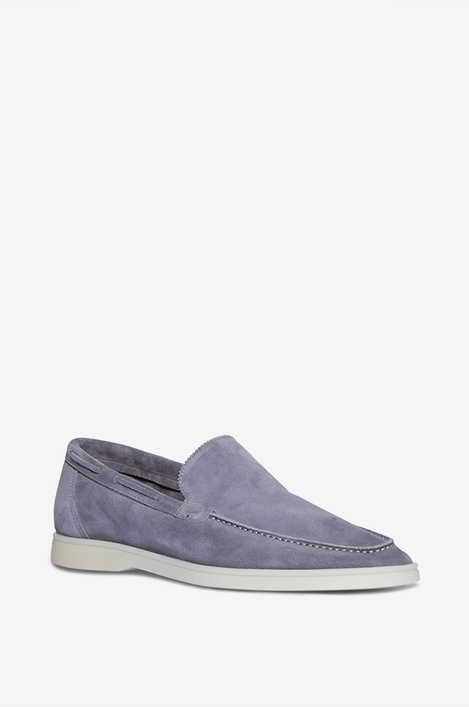 AURELIEN Mocassins en daim souple Yacht Homme BLEU CLAIR 1
