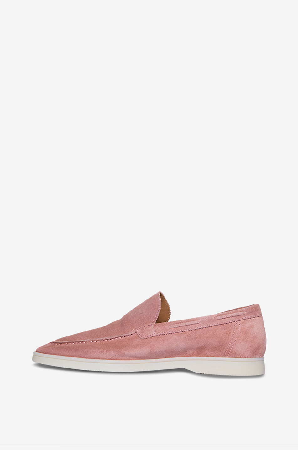 AURELIEN Mocassins en daim souple Yacht Homme ROSE CLAIR 3