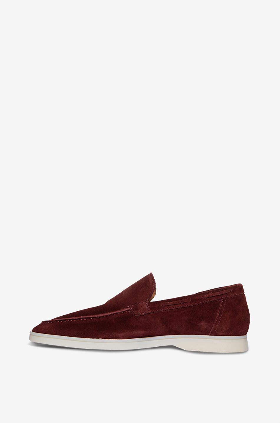 AURELIEN Mocassins en daim souple Yacht Homme ROUGE FONCÉ 4