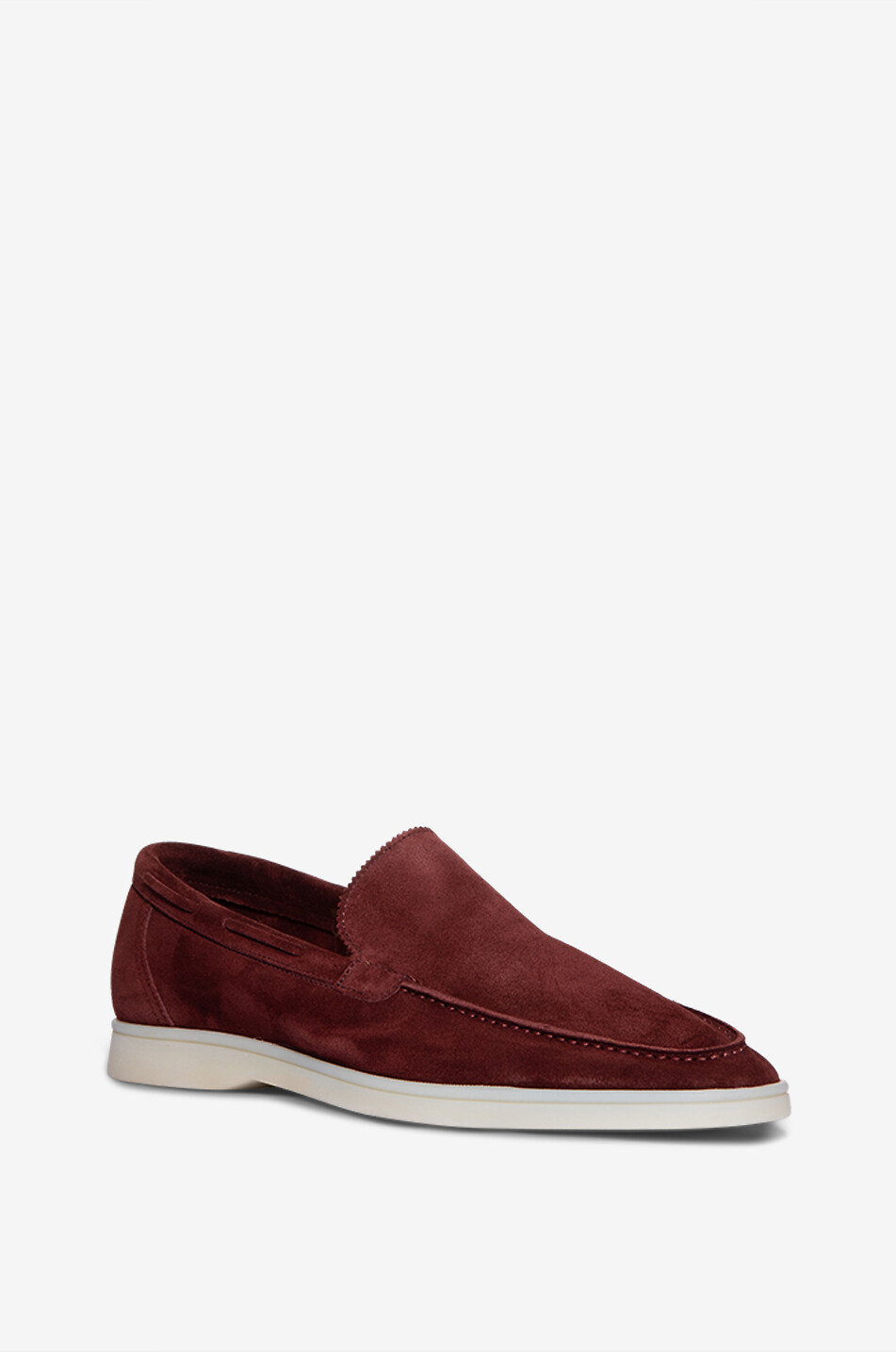AURELIEN Mocassins en daim souple Yacht Homme ROUGE FONCÉ 1