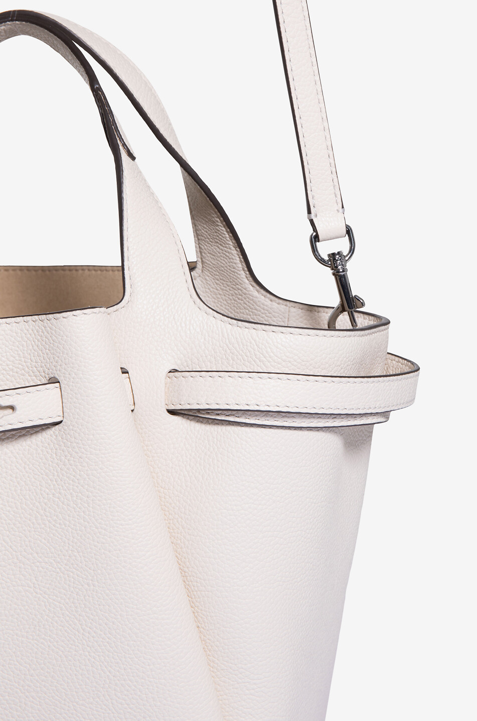TORY BURCH Handtasche aus Leder Romy Damen CREMEFARBEN 6