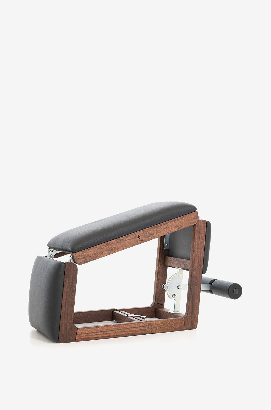 WATERROWER Banc d'abdominaux 3 en 1 noyer et cuir Unisexe MARRON FONCÉ 1