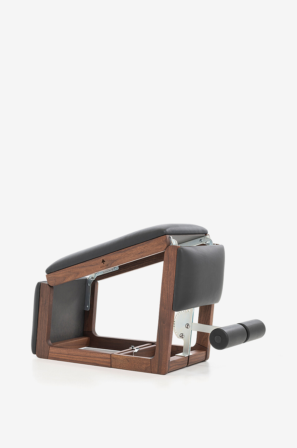 WATERROWER Banc d'abdominaux 3 en 1 noyer et cuir Unisexe MARRON FONCÉ 5