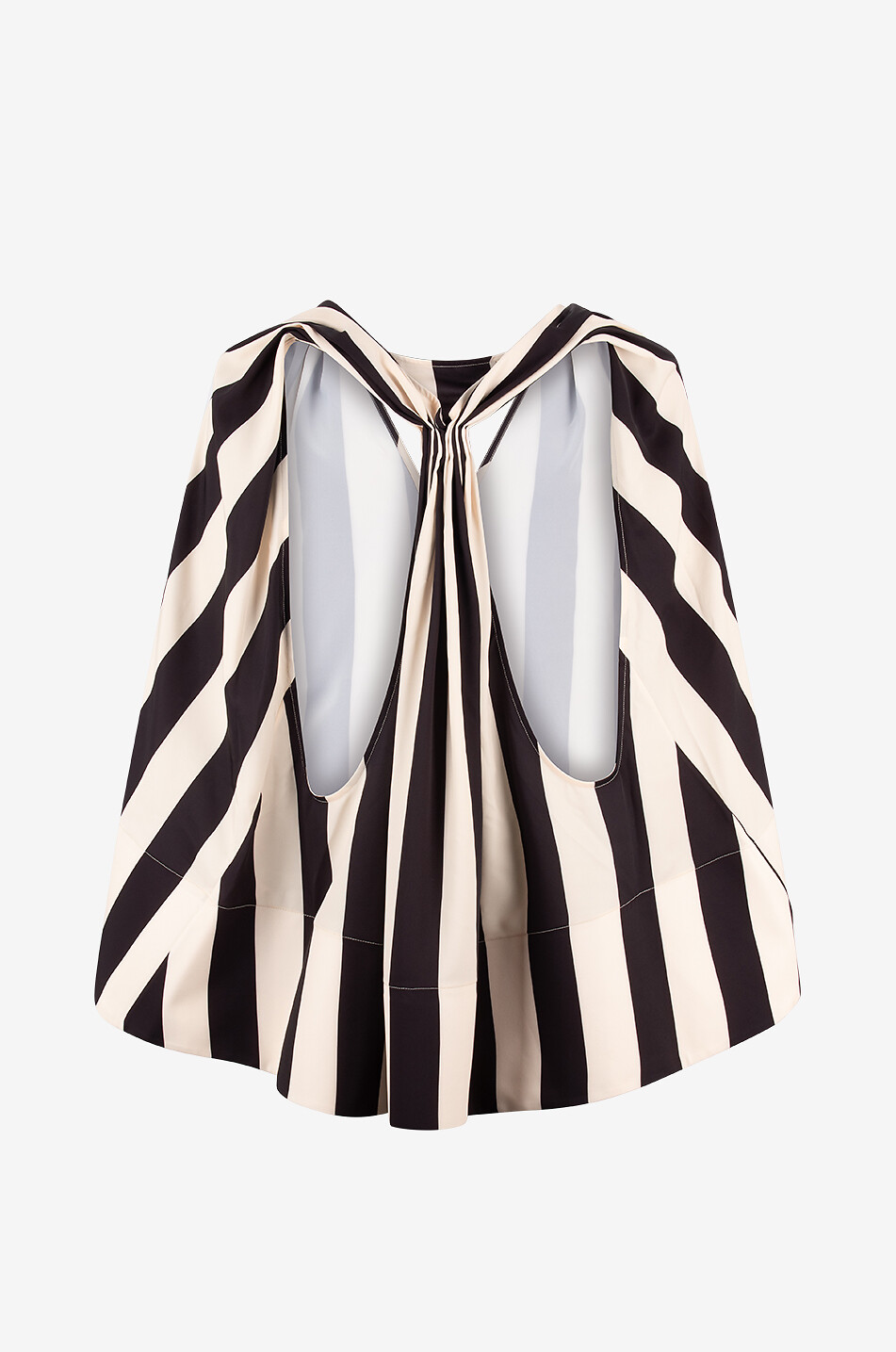 JACQUEMUS Top trapèze rayé dos nu Le haut Norma Femme MULTICOLORE 2