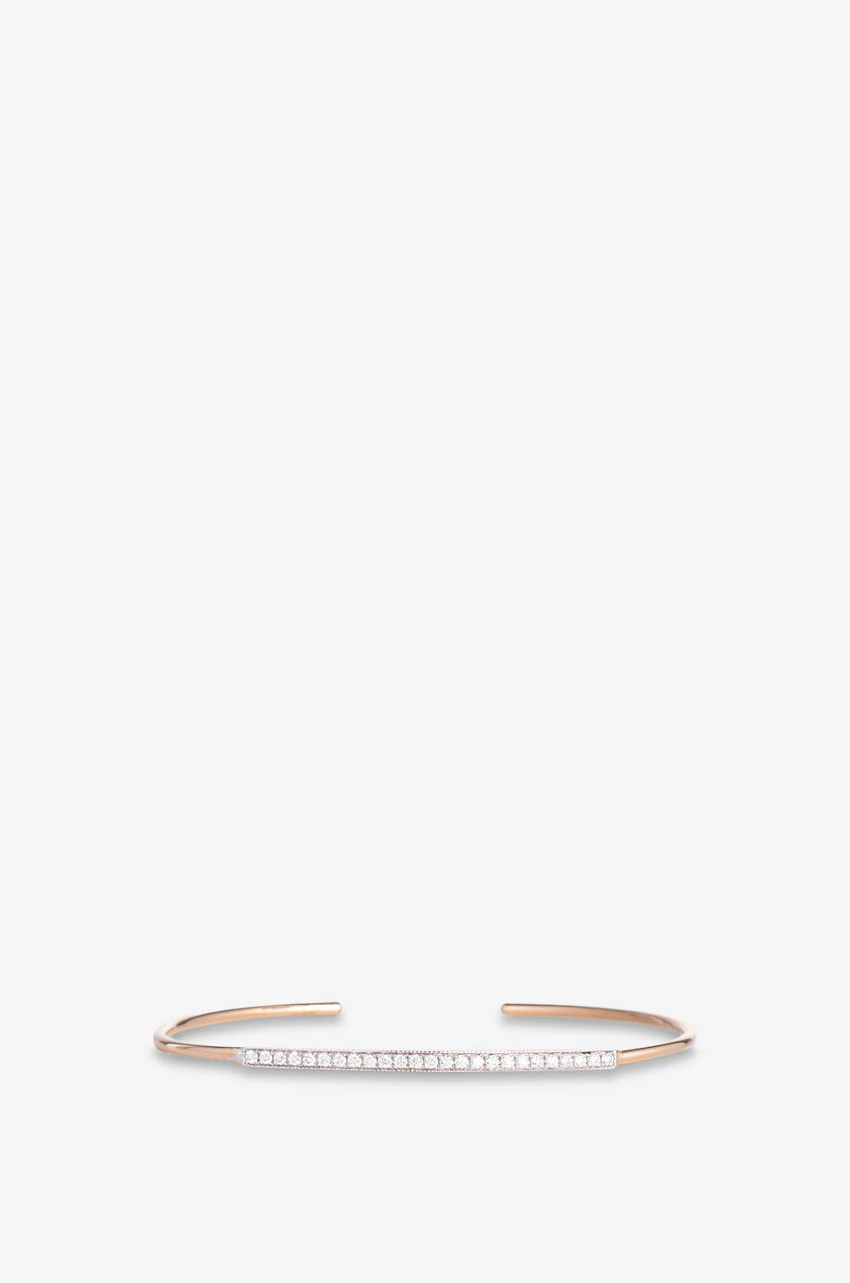 GBYG Weiss- und Roségold-Armreif mit Diamanten Double Or Damen ROSA 1