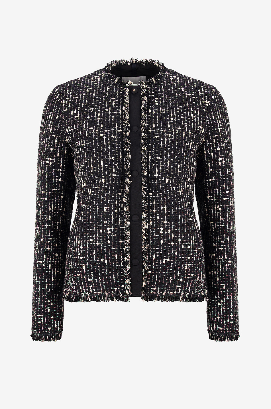 MONCLER Verneul peplum tweed suit jacket Women BLACK 1