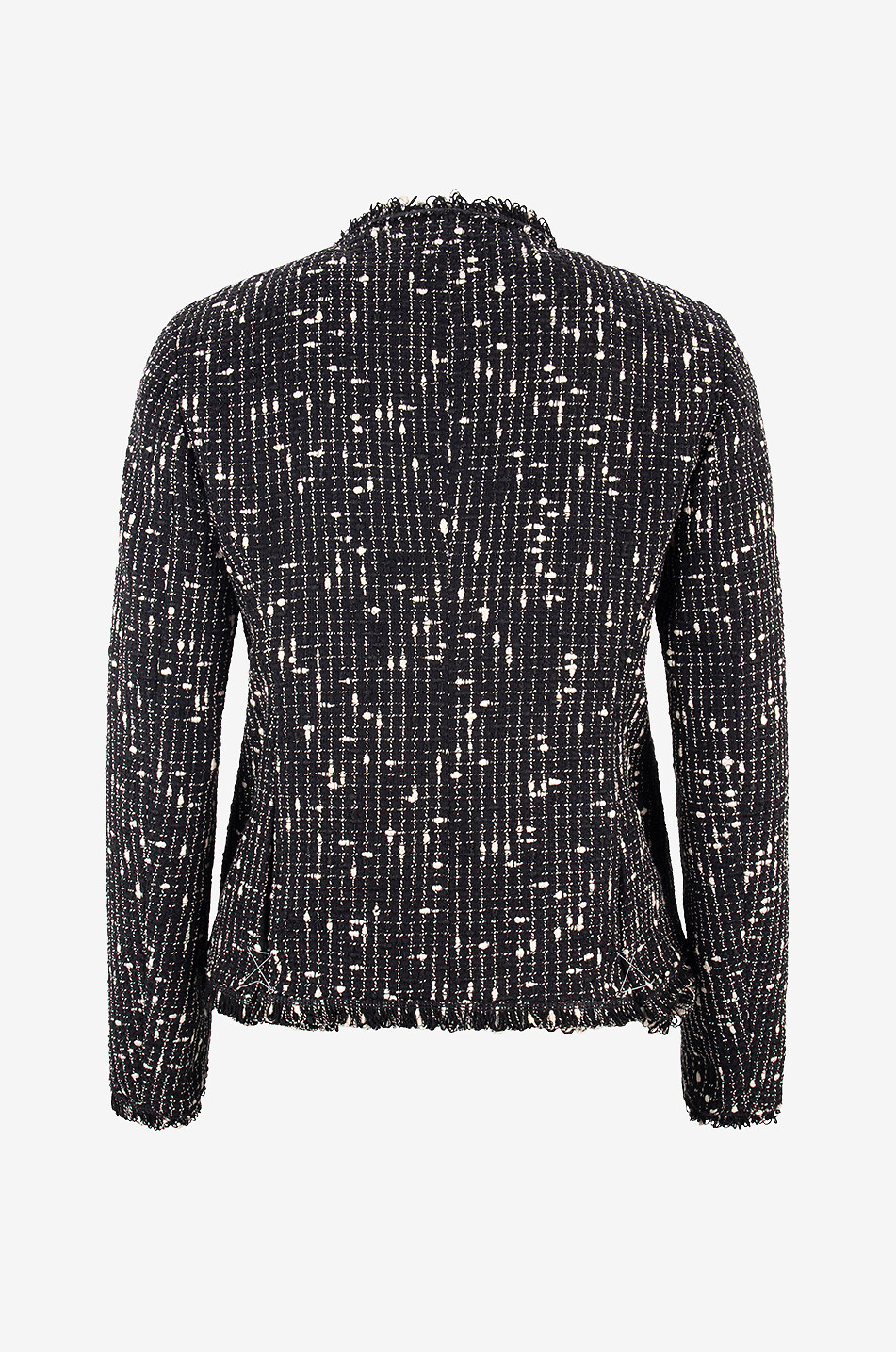 MONCLER Verneul peplum tweed suit jacket Women BLACK 2