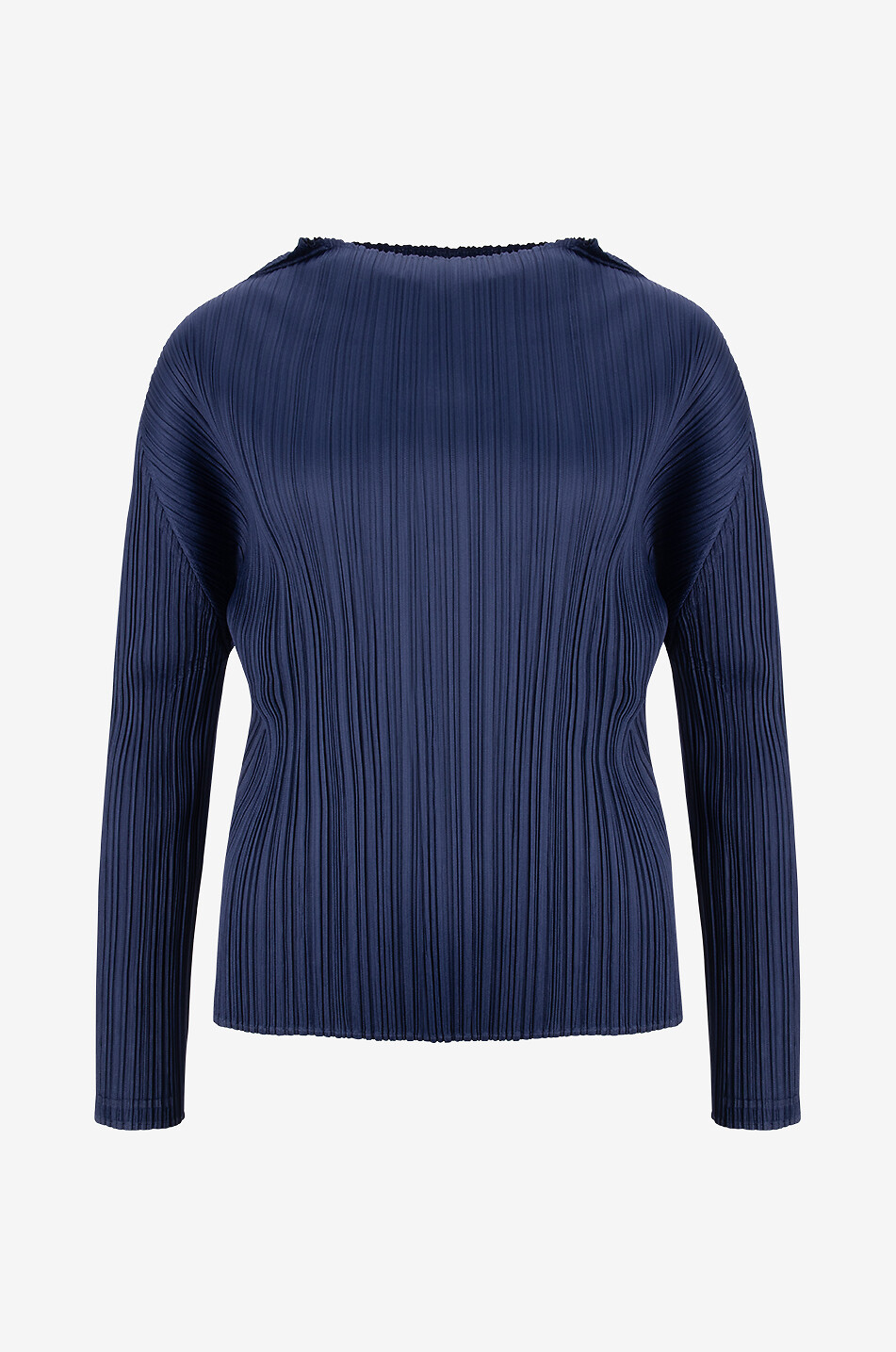 PLEATS PLEASE ISSEY MIYAKE Plissee-Top mit Stehkragen Monthly Colors: February Damen DUNKELBLAU 1