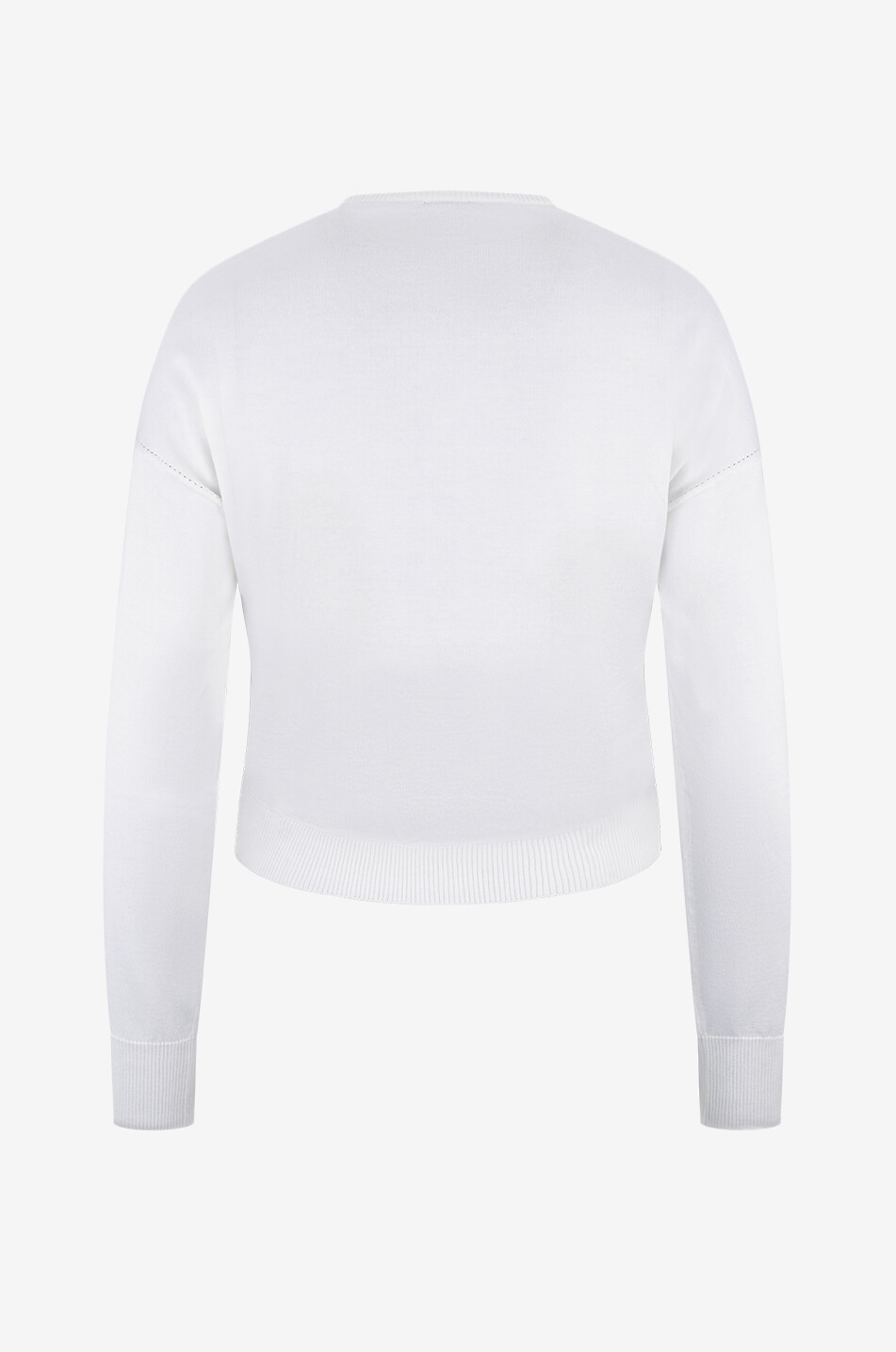 TOM FORD Pull fin en soie et coton Henley Femme BLANC 2