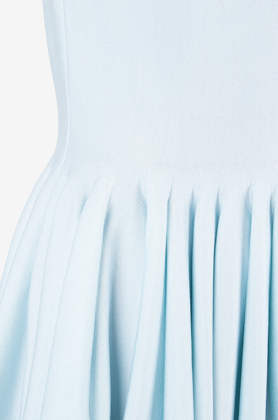 ALAÏA Top sans manches en maille à godets Femme BLEU 3