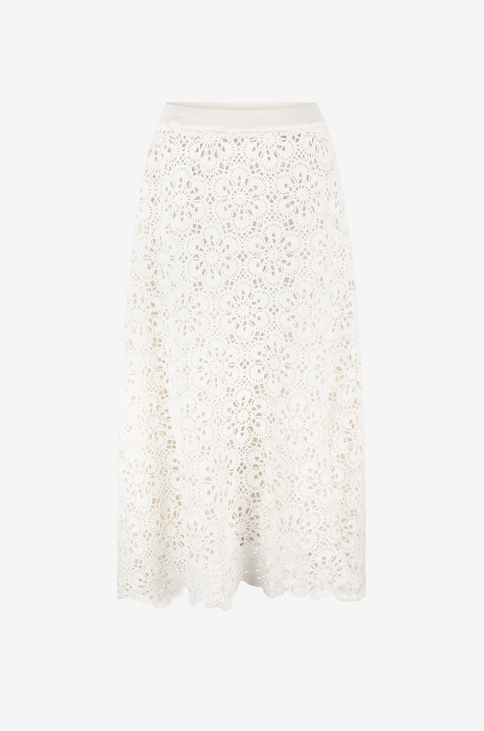 Langer Rock aus Baumwolle