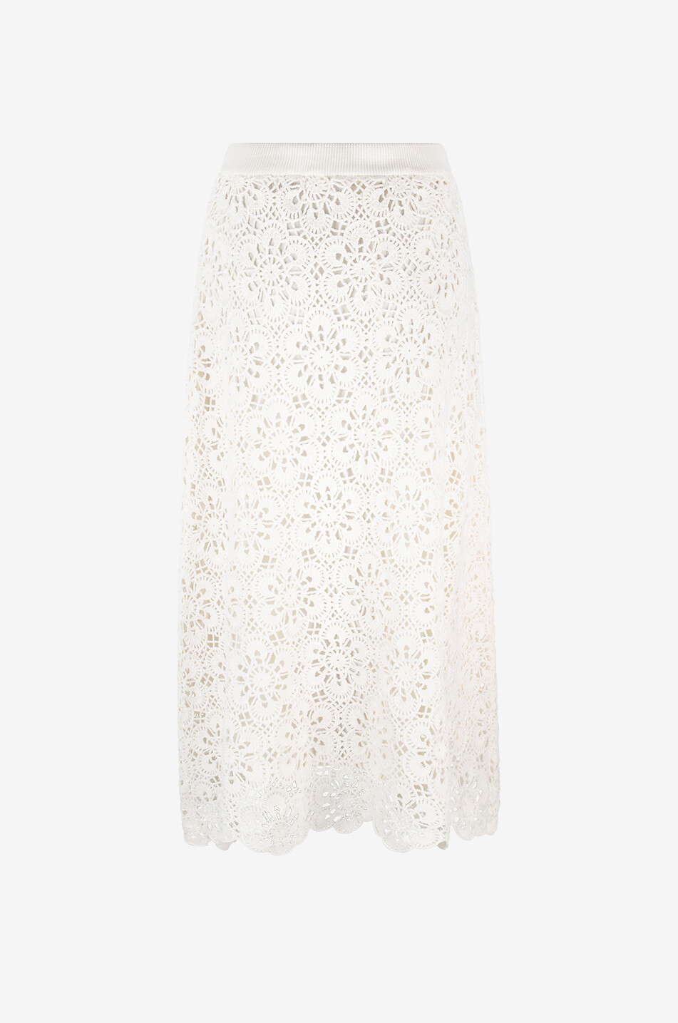 FARM RIO Cotton maxi skirt Women WHITE 2