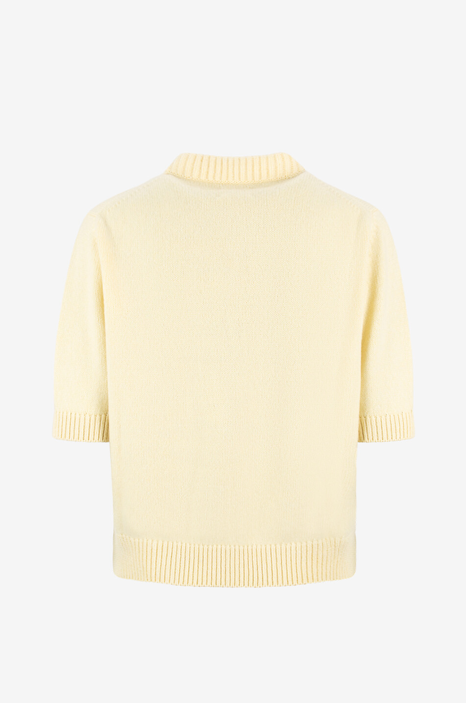 KHAITE Pull à manches courtes en cachemire Davin Femme JAUNE 2