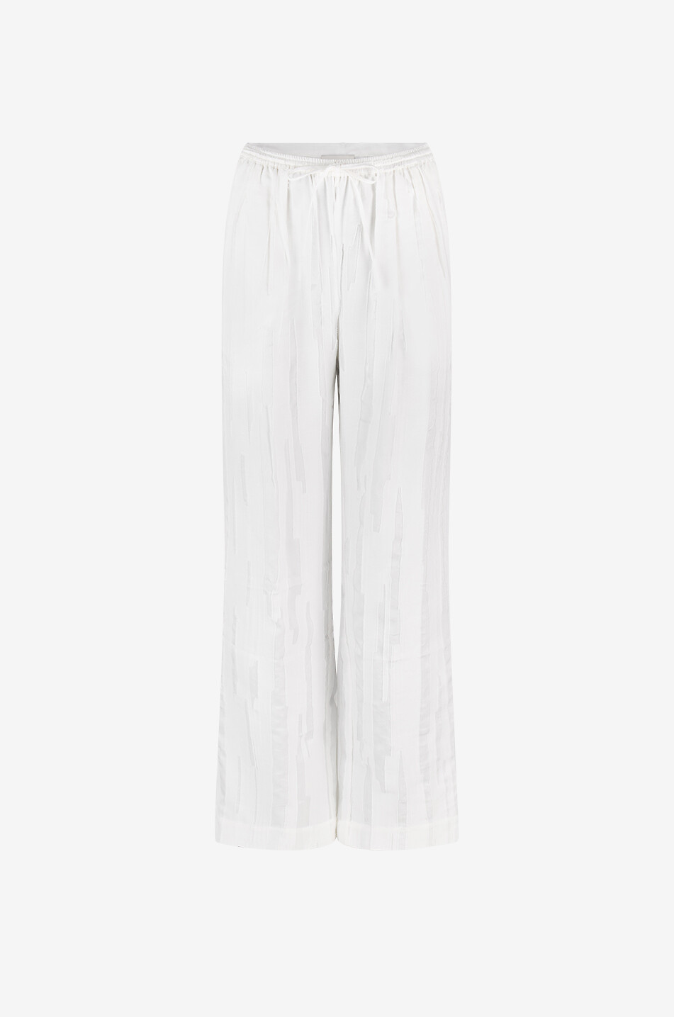 LOULOU STUDIO Pantalon droit en soie et coton Soler Femme BLANC CASSE 1