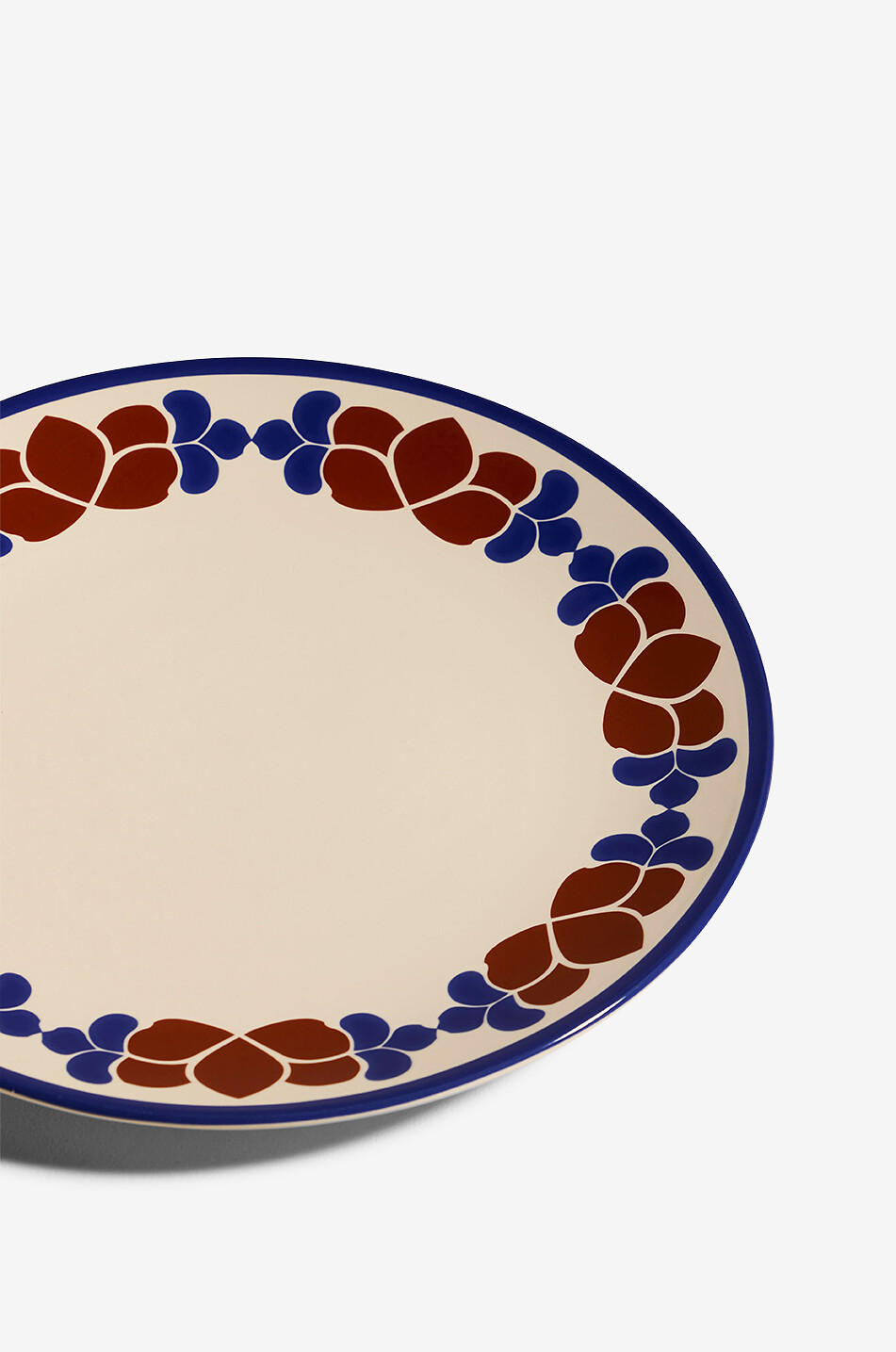 MAISON SARAH LAVOINE Assiette plate en grès Flore Outremer Maison BLEU MOYEN 2