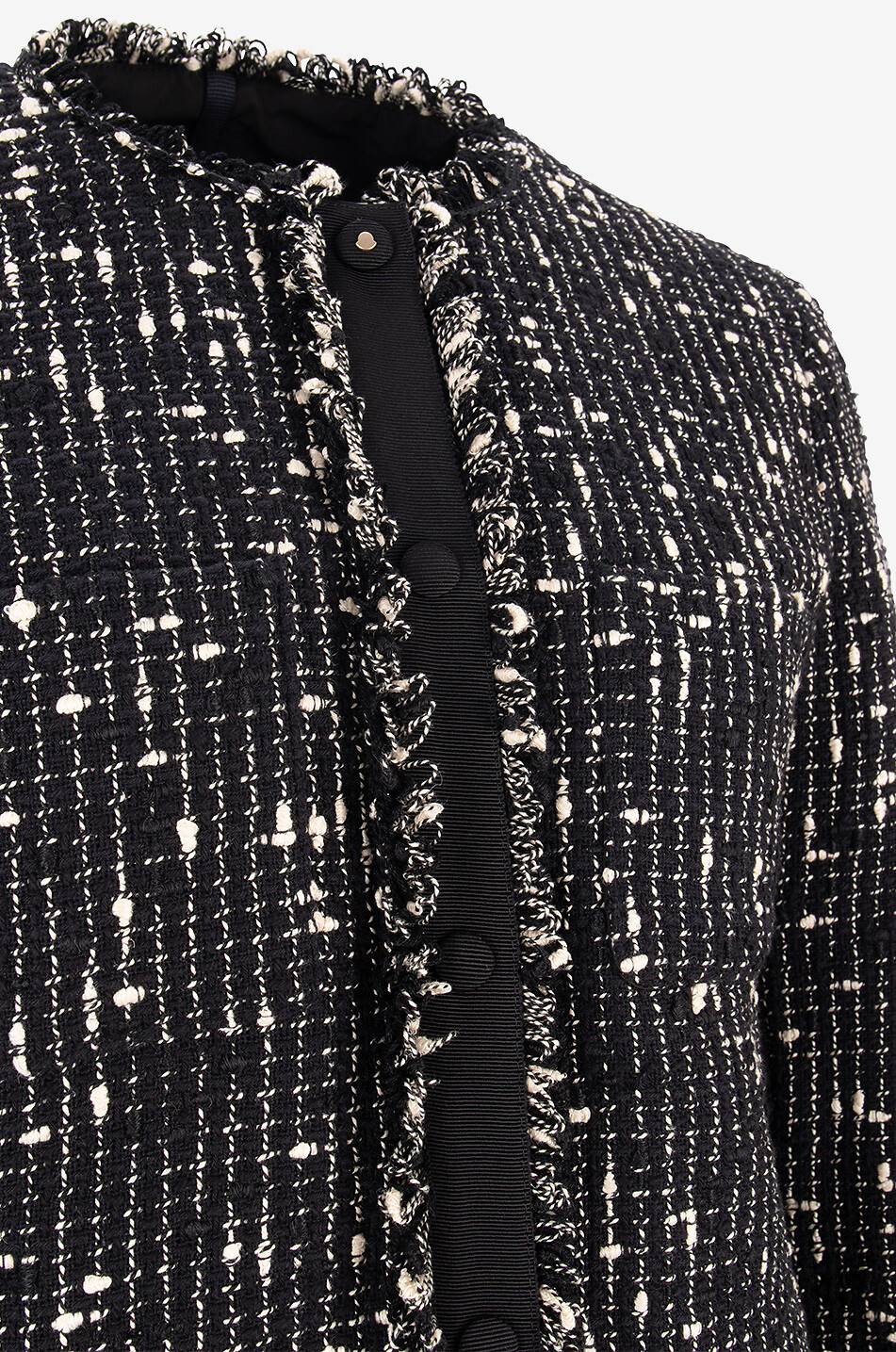 MONCLER Verneul peplum tweed suit jacket Women BLACK 3