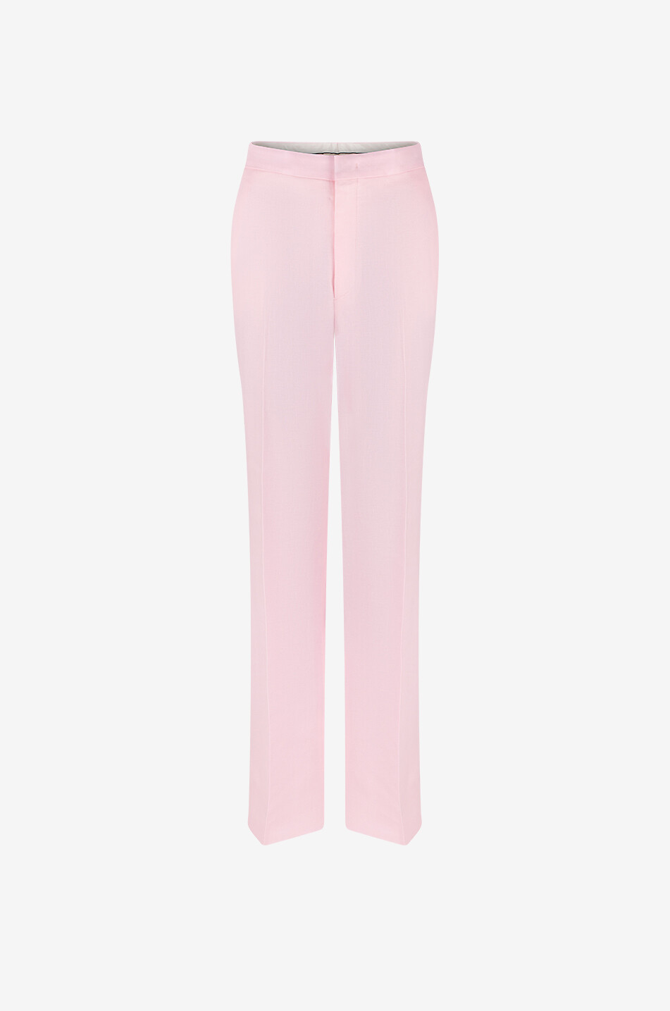 TAGLIATORE Adima straight-leg linen trousers Women LIGHT PINK 1