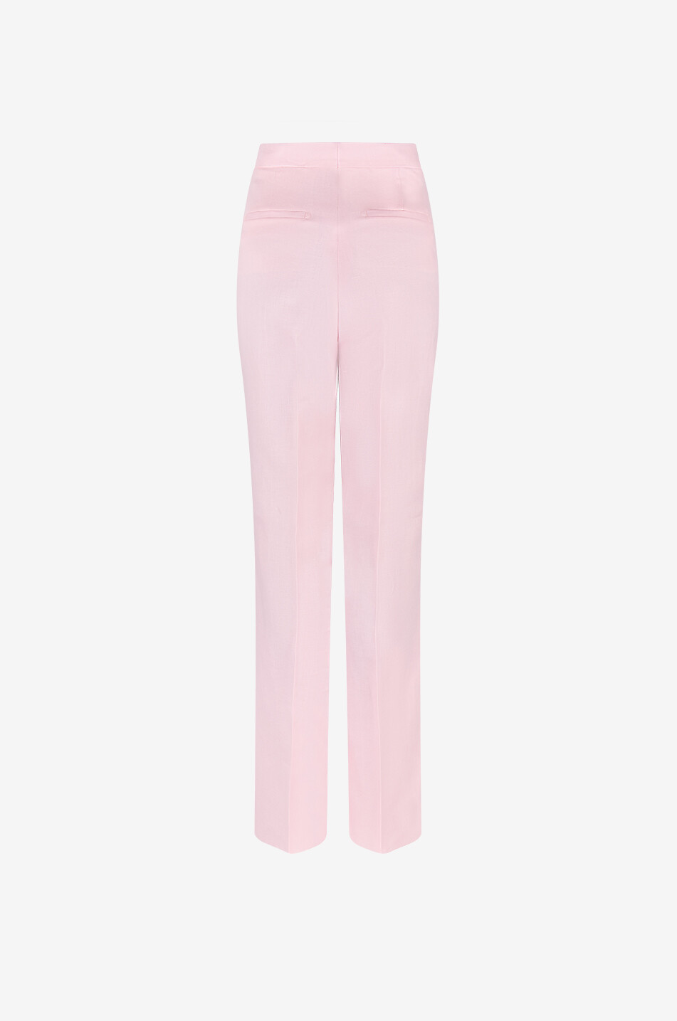 TAGLIATORE Adima straight-leg linen trousers Women LIGHT PINK 2