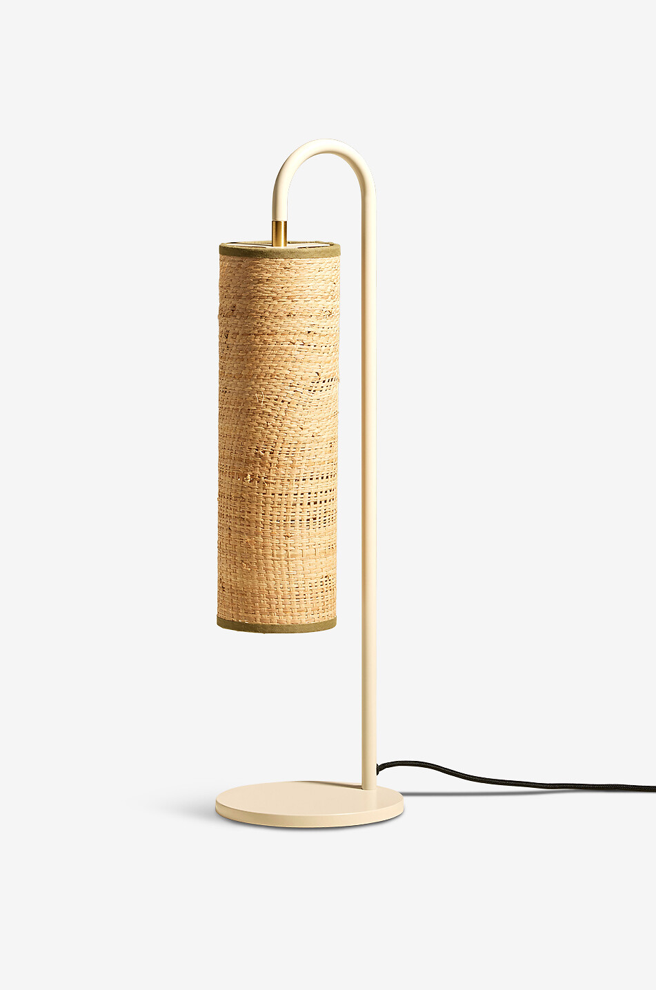 Lampe en acier et raphia Tokyo