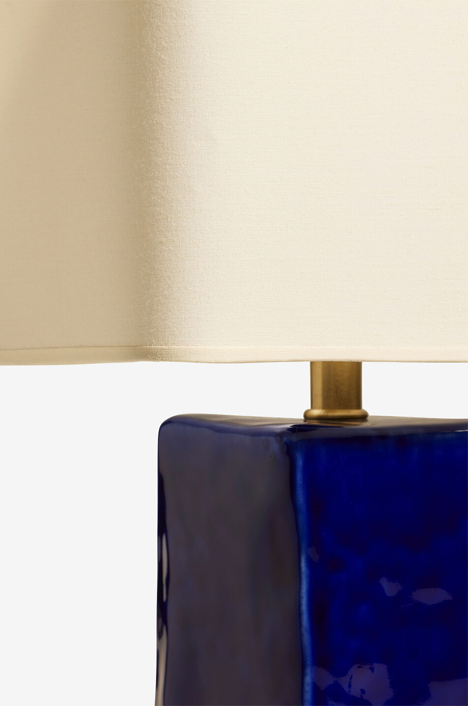 MAISON SARAH LAVOINE Lampe en céramique et tissu Nomad Maison BLEU MOYEN 3